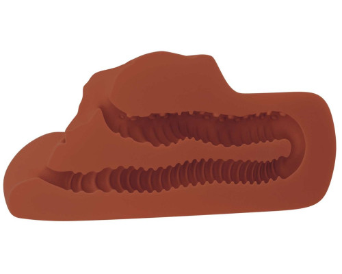 Коричневый мастурбатор Perfect Pussy Double Stroker