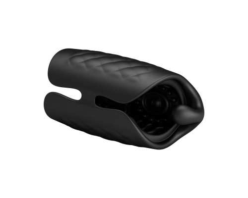 Черный мастурбатор с вибростимуляцией головки Black Glans Trainer