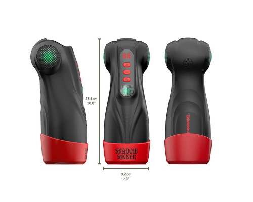 Интерактивный мастурбатор Raven с вакуумом, вибрацией и подсветкой