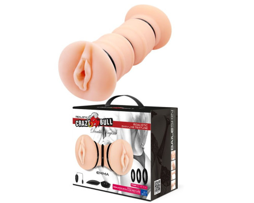 Телесный вибромастурбатор-вагина Michelle