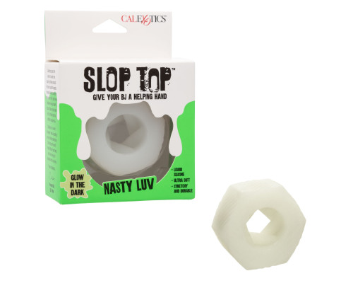 Белый мастурбатор-бампер из жидкого силикона Nasty Luv