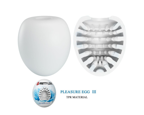 Белый мастурбатор-яйцо Pleasure Egg III