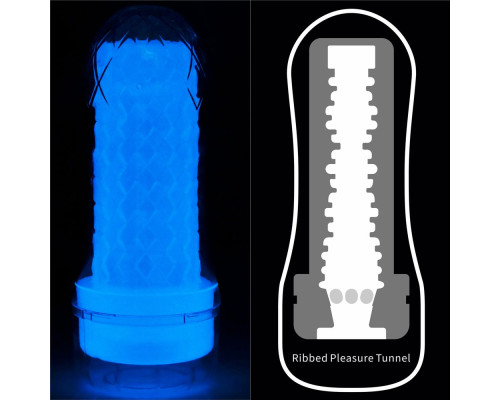 Светящийся в темноте мастурбатор Lumino Play Masturbator Ribbed
