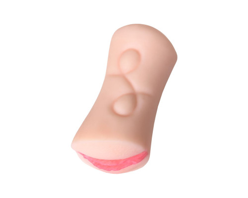 Телесный двусторонний мастурбатор Rich Fruit - вагина и анус