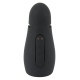 Черный силиконовый вибромастурбатор с нагревом Masturbator with 2 Functions