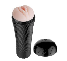 Мастурбатор-вагина с многоуровневой вибрацией Pink Pussy