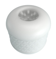 Белый сквозной мастурбатор Crystle