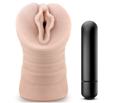 Телесный мастурбатор-вагина с вибропулей Ashley