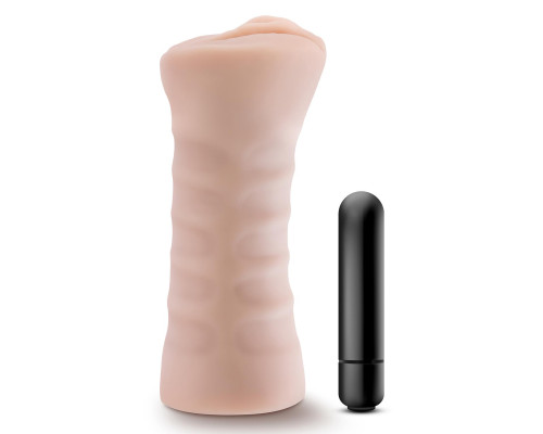 Телесный мастурбатор-вагина Ayumi с вибрацией