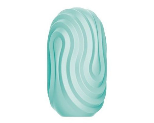 Бирюзовый мастурбатор-яйцо Twist Angel