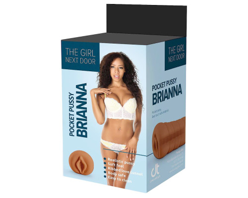 Коричневый мастурбатор-вагина Brianna