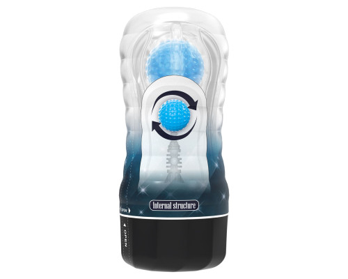 Прозрачный текстурированный мастурбатор Vacuum Cup Masturbator Planet