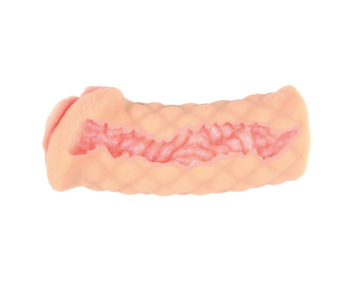 Телесный мастурбатор-вагина Elegance с двойным слоем