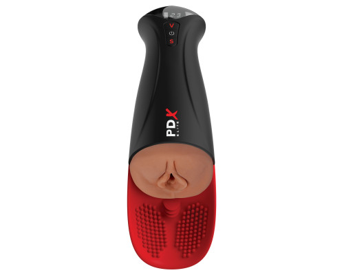 Мастурбатор-вагина в колбе с вибрацией Fuck-O-Matic Pro XL