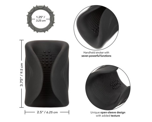 Черный вибромастурбатор Pro Stroker