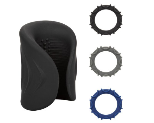 Черный вибромастурбатор Pro Stroker