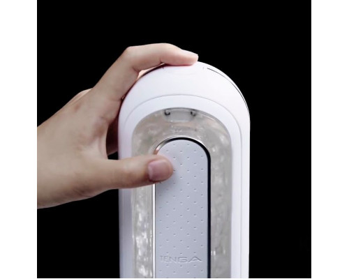 Белый мастурбатор Flip Zero с вибрацией