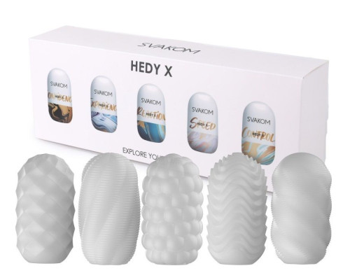 Набор из 5 мастурбаторов Hedy X5 Mixed