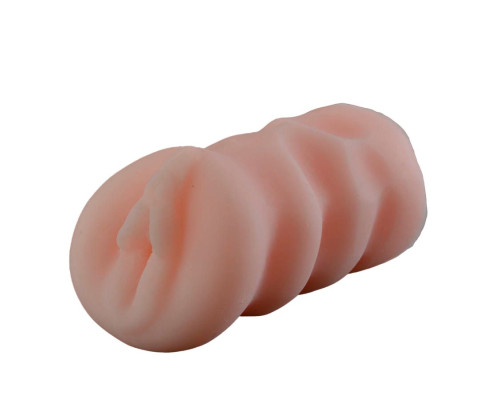 Телесный мастурбатор-вагина с широкими бороздками под пальцы