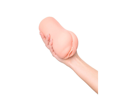 Телесный вибромастурбатор-вагина с рельефом Emily