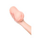 Телесный вибромастурбатор-вагина с рельефом Emily