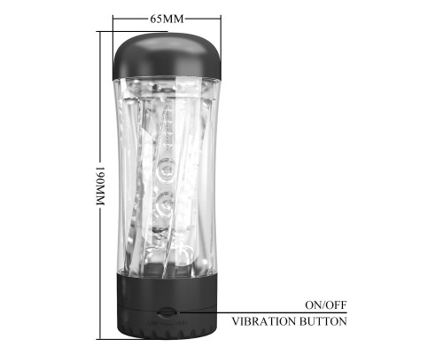 Прозрачный мастурбатор с вибрацией Tamara