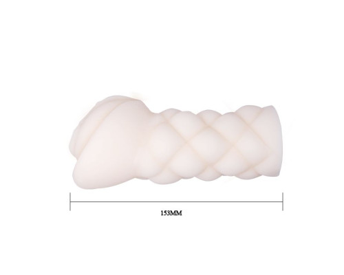 Рифленый мастурбатор-вагина