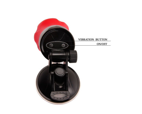 Мастурбатор-вагина Flora с 12 режимами вибрации и присоской