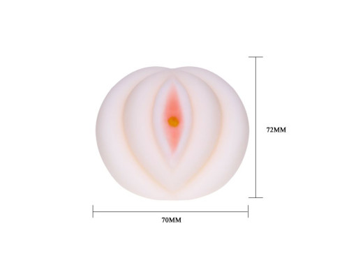 Рифленый мастурбатор-вагина из реалистичного материала