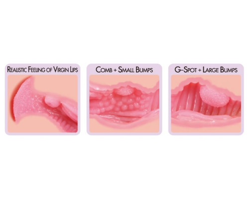 Мастурбатор-вагина с двойным слоем материала Haru