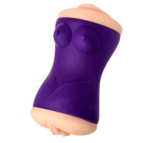 Двухсторонний мастурбатор JOS YARA в фиолетовой колбе