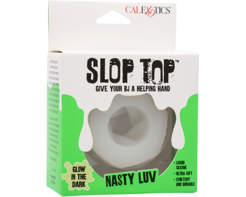 Белый мастурбатор-бампер из жидкого силикона Nasty Luv