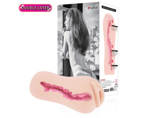 Мастурбатор-вагина Sanda с рельефным тоннелем