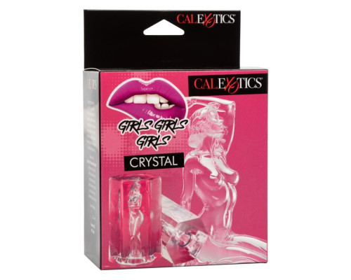 Прозрачный мастурбатор Crystal с внутренним рельефом в виде женского тела