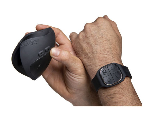 Темно-серый инновационный мужской осциллятор PULSE SOLO LUX с пультом ДУ