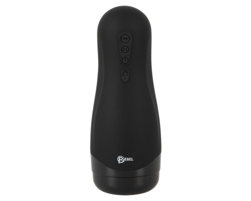Черный вибромастурбатор с подогревом Masturbator with 3 Functions