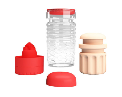 Вибромастурбатор-вагина Emily в красной колбе