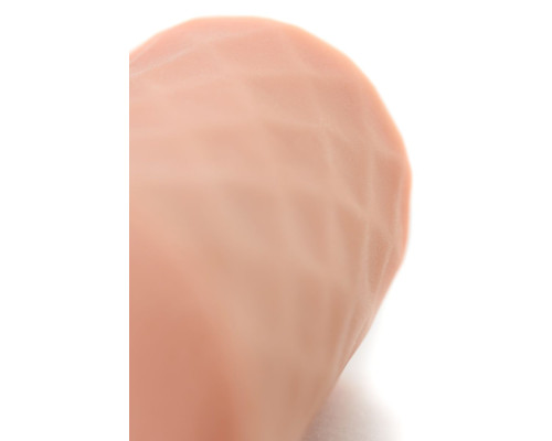 Телесный мастурбатор-вагина ELEGANCE с ромбами по поверхности