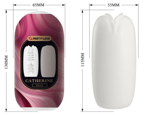 Белый мастурбатор-вагина Olga