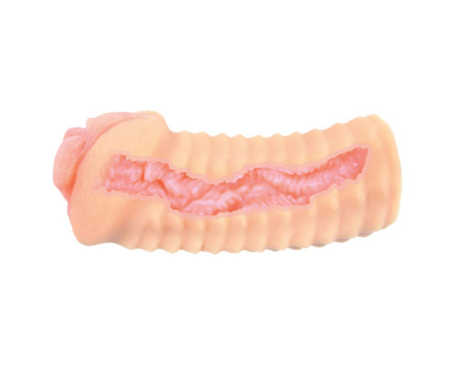 Телесный реалистичный мастурбатор-вагина Elegance.006 с двойным слоем материала