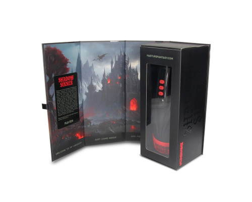 Интерактивный мастурбатор Raven с вакуумом, вибрацией и подсветкой