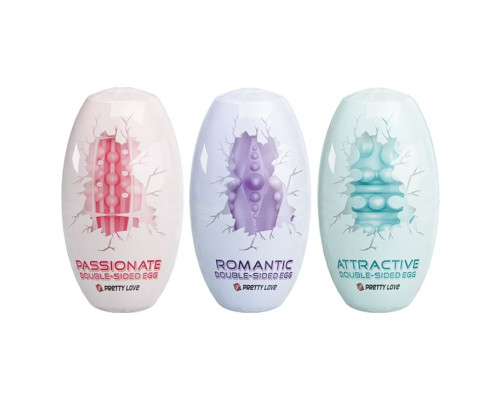 Набор из 15 мини-мастурбаторов Fantastic Egg Hard Boiled