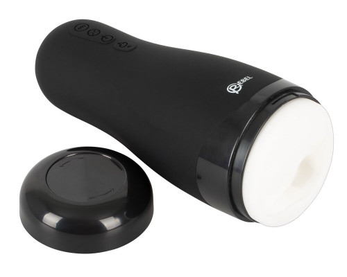 Черный вибромастурбатор с подогревом Masturbator with 3 Functions