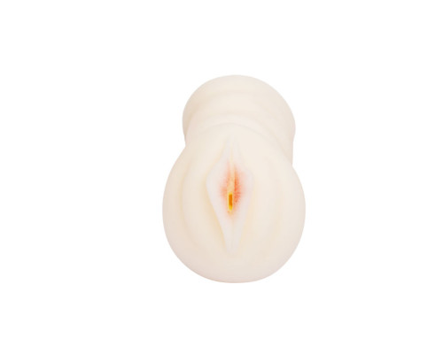 Мастурбатор-вагина с вибрацией от съёмного кольца - 14 см.