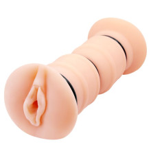Телесный вибромастурбатор-вагина Michelle