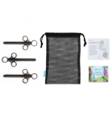 Набор из 3 черных шприцев для лубриканта