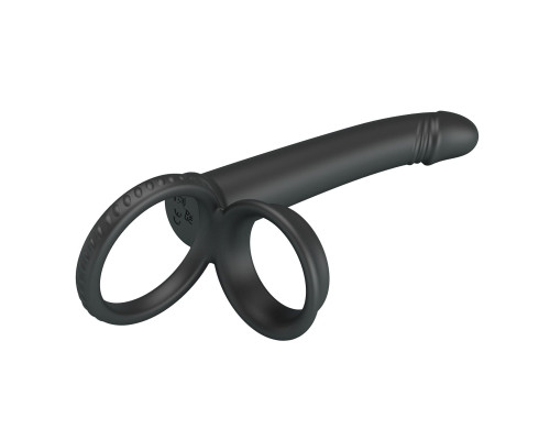 Черная насадка для двойного проникновения Moses