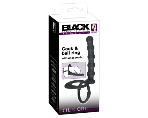 Насадка на пенис для двойного проникновения Cock   ball ring