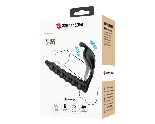 Черная насадка для двойного проникновения Blackney