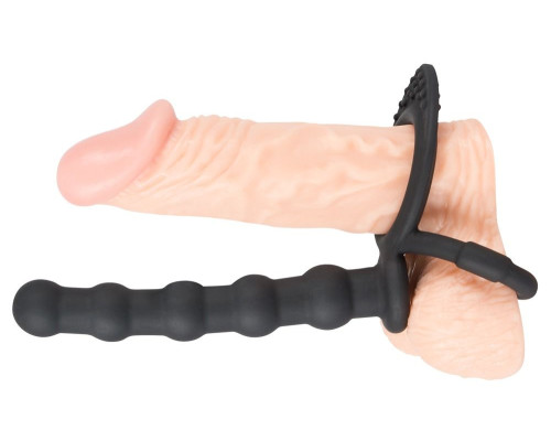 Насадка на пенис для двойного проникновения Cock   ball ring